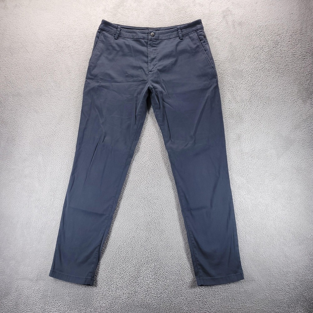 Birddogs Pants Mens 32x30 Blue Slim Chino Tapered Business Casual Office Work